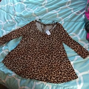 Cheetah Print Rue 21 Shirt NWT